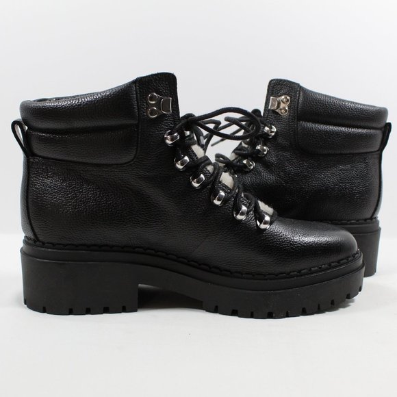 Marc Fisher Women's Nairy Leather Bootie - Black - Picture 3 of 5